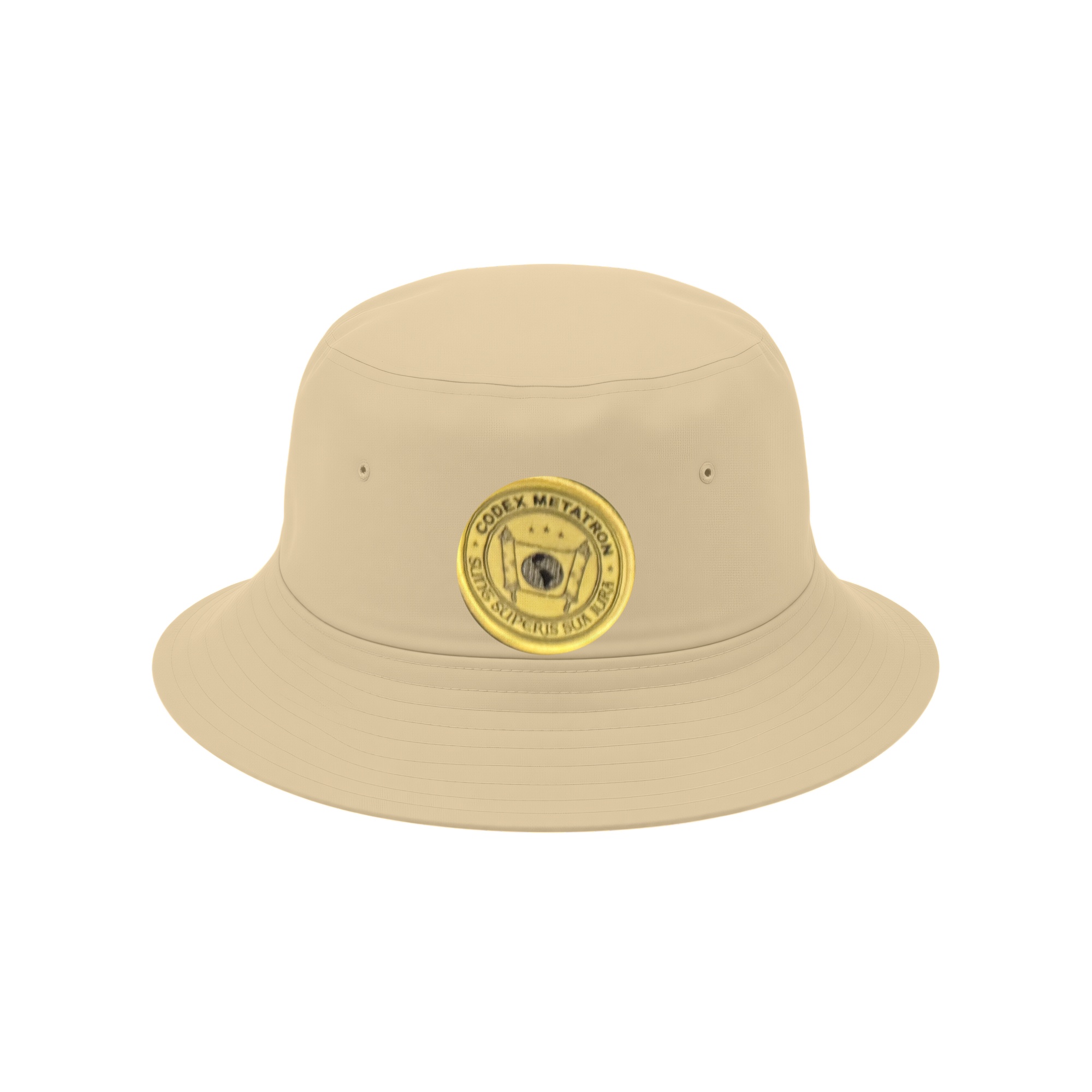 Emblem Bucket Hat — Khaki