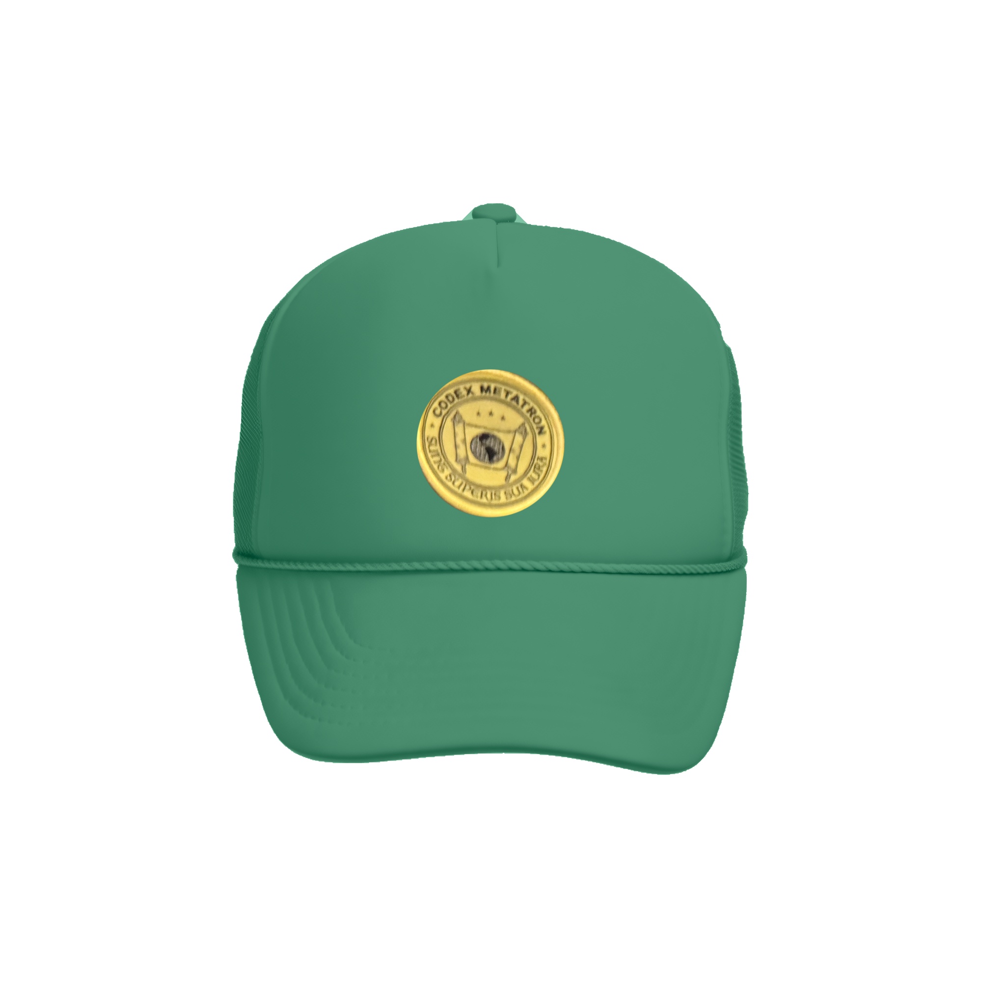 Emblem Trucker Cap — Kelly Green