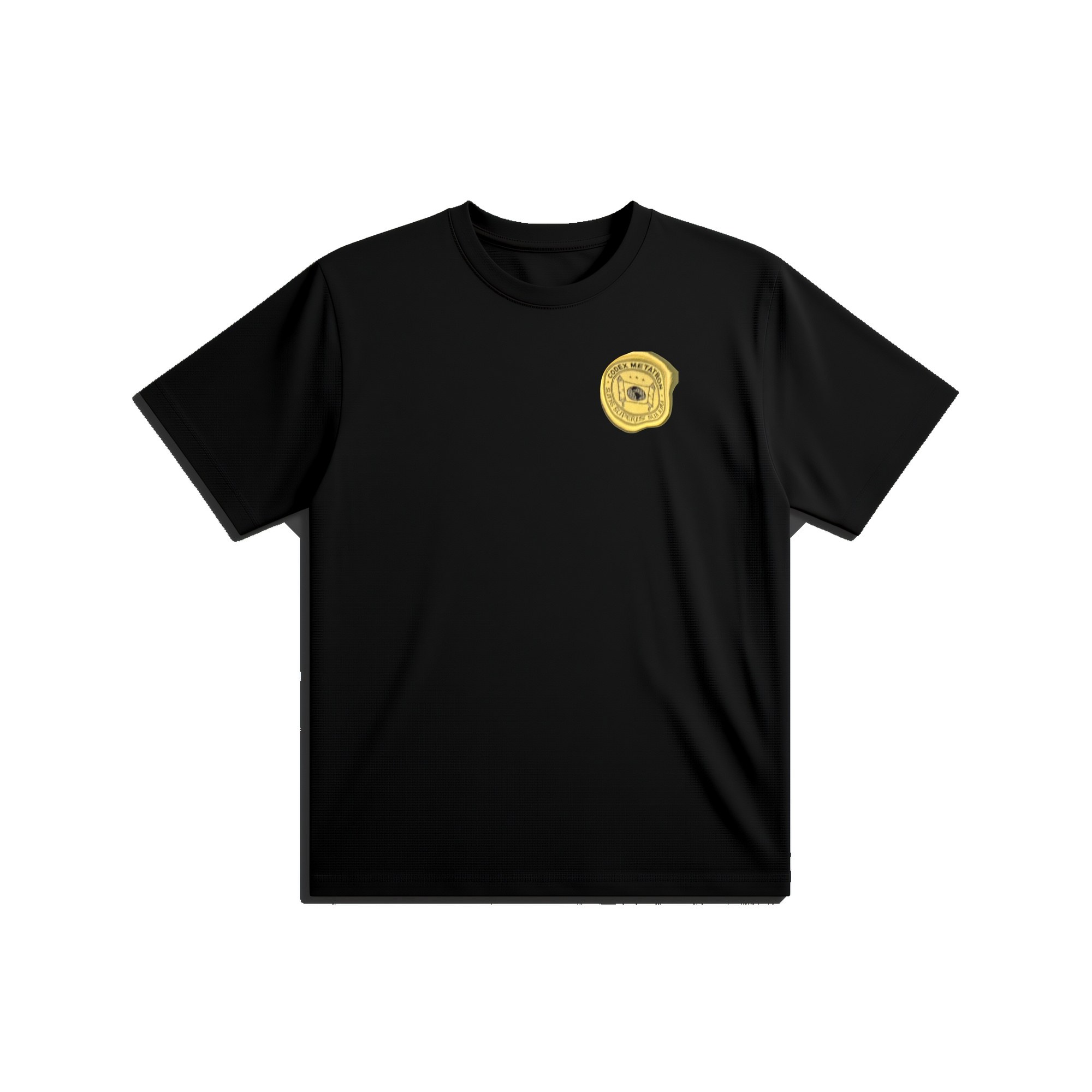 Codex Emblem Tee, Black, front